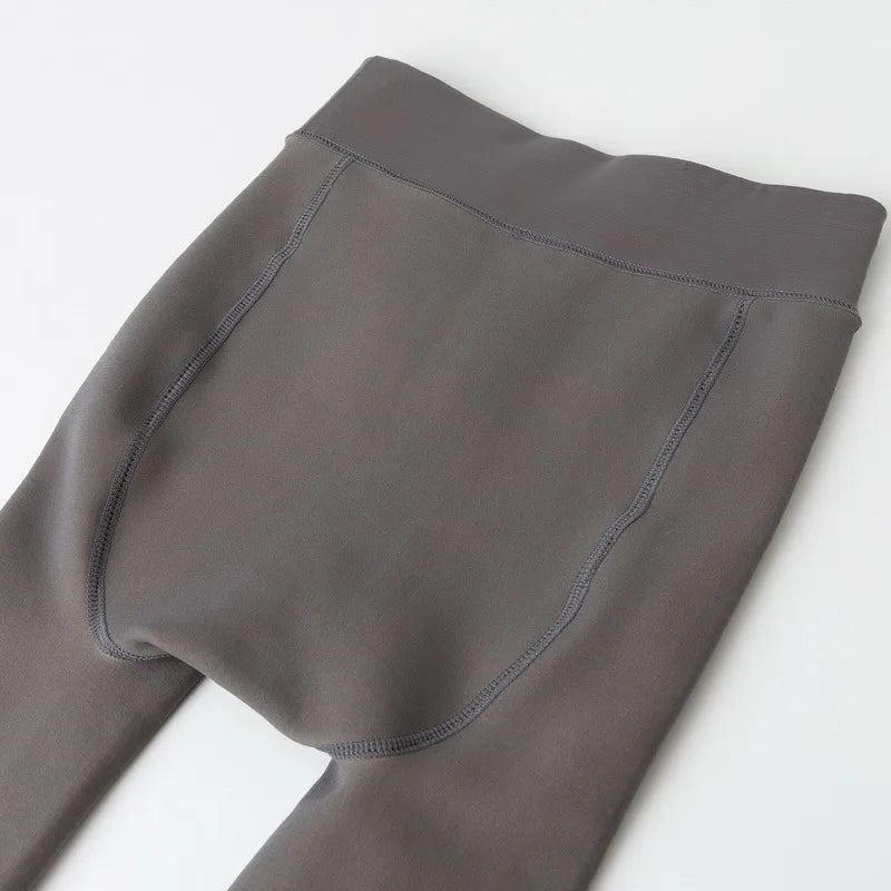 Women’s Fleece Leggings – Sexy Translucent Slim Pantyhose, Elastic Winter Warm Thermal Tights